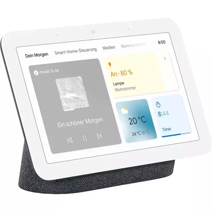 Google Nest HUB 2 okosotthon hangasszisztens fekete