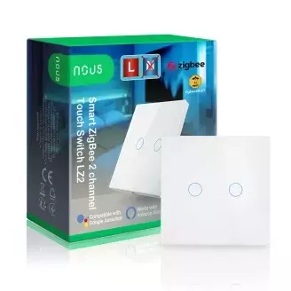 Nous LZ2 Smart ZigBee Touch okos fali süllyesztett okos dupla érintő kapcsoló