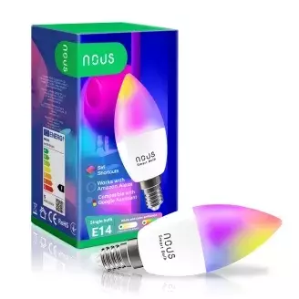 Nous P4 smart WiFi-s okos RGB E14 izzó