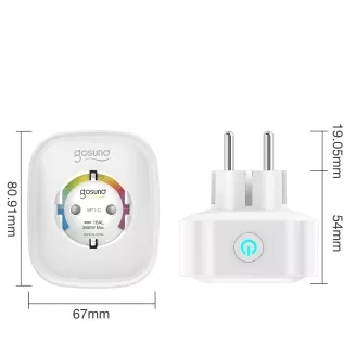 Gosund SP1-C smart WiFi-s okos konnektor aljzat 16A - Apple HomKit 