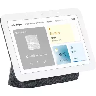 Google Nest HUB 2 okosotthon hangasszisztens fekete